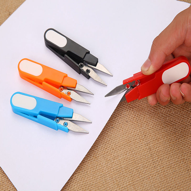 Multi-function Portable Plastic Scissors Line Cutter Gear Scissors Home Sewing Scissors Tool