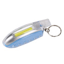 IPRee 2 in 1 Mini COB LED 3 Modes Keychain Whistle Light Camping Light Emergency Safety Lamp