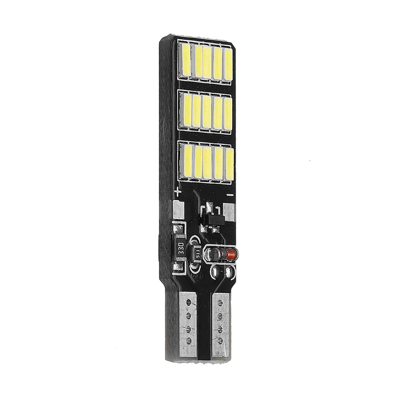 10PCS T10 W5W 30SMD LED Car Side Marker Lights Wedge Bulb Lamp with 3 Flash Modes 6W 240LM White