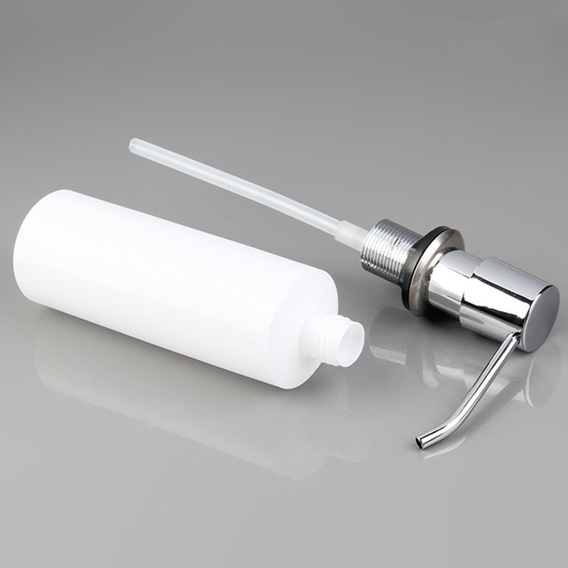 300ml Classic White Built In Pump Press Soap Dispenser Kitchen Bathroom Sink Soap Hand Liquid Pump