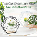 Large Wall Mounted Shelf Industrial Decorative Storage Display Hexagon Shelf Rack
