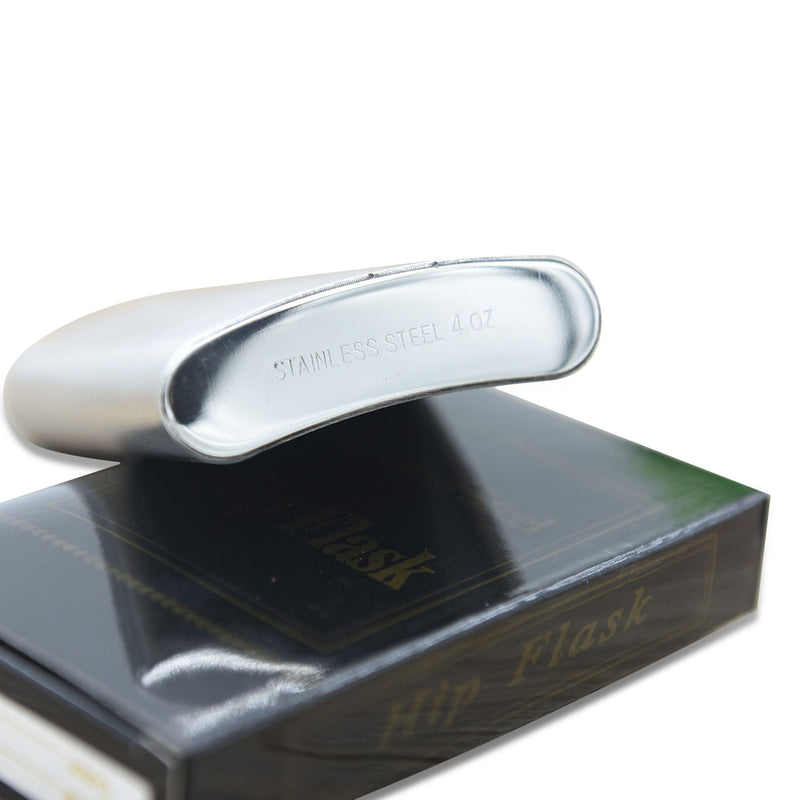 4oz Portable Hip Flask Stainless Steel Pocket Alcohol Whiskey Liquor Screw Cap Men's Gift Outdoor