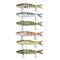 ZANLURE 6PC Fishing Lure 8 Segments Hard Bait 13cm/19g Artificial Lifelike Swimbait with Hook Pike