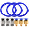 TWO TREES 3PCS 1Meters Blue PTFE Tube + 3 PC4-M6 Pneumatic Connector + 3 PC4-M10 Connectors for 3D Printer 1.75mm Filament