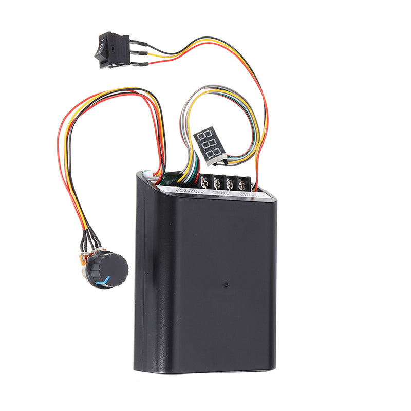 PWM DC Motor Speed Controller Max 60A CW CCW Digital Display 0~100% Adjustable Drive Module Build in FAN