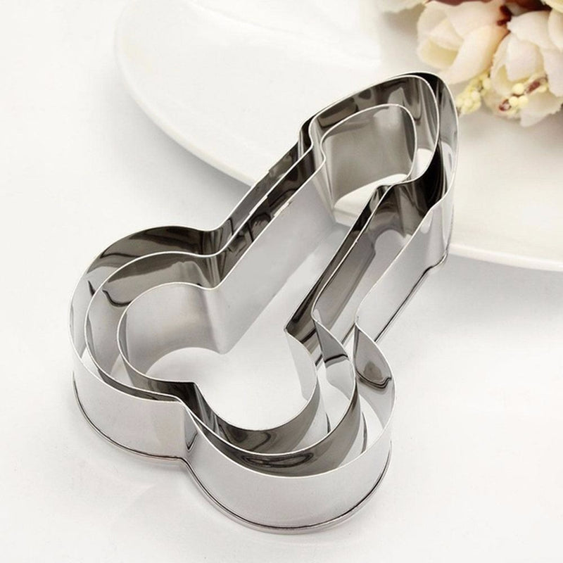 Honana Stainless Steel Willy Penis Cookie Cutter Baking Mold Biscuit Fondant Cake Mould Decorations