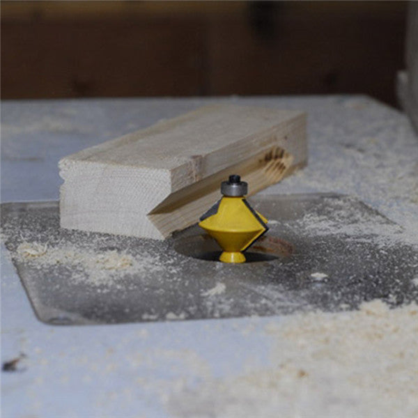 2pcs 1/2 Inch Shank 90 Degree Mortise and Tenon Router Bit for Woodworking