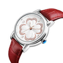 SKMEI 9159 Women Leather Strap Casual Dress Quartz Watch