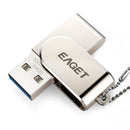 Eaget USB3.0 Flash Drive 32G 64G Metal USB Disk Memory Stick Portable Mobile Flash Drive