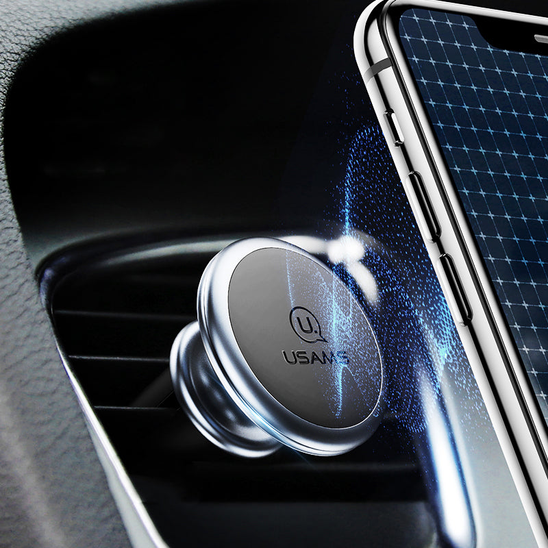 USAMS Strong Magnetic Air Vent Car Phone Holder Car Mount For 3.5-7.0 Inch Smart Phone iPhone Samsung Huawei Xiaomi