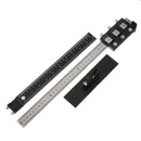 Drillpro Black Aluminum Alloy Cabinet Hardware Jig Drawer Knobs and Pulls Hole Drilling Template Inch and MM