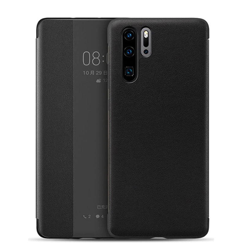 Bakeey Huawei P30 Pro Flip Smart View Window PU Leather Full Cover Shockproof Protective Case