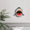 Creative Wooden Hang Clock Shark Shape Wall Watch Silent Mute Clock for Kids Bedroom Wall Decoration Wall Clock