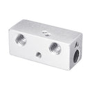 Double-Color Mixed Heating Block for V6 J-Head Extrusion 3D Printer Part