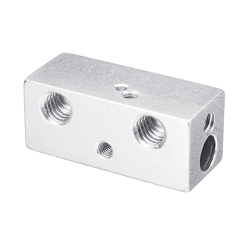 Double-Color Mixed Heating Block for V6 J-Head Extrusion 3D Printer Part