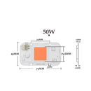 LUSTREON AC220V-240V 20W/30W/50W Full Spectrum 380-840NM COB LED Grow Light Chip with Wire Connector