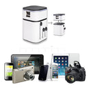 AUGIENB Universal Conversion Converter Global Charger Plug Travel Power Adapter Dual USB Ports