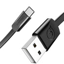 USAMS U2 Type C Flat Fast Charging Data Cable 1.2M For Oneplus 6 5t Xiaomi Mi8 Mi A1 Mix 2 S9+