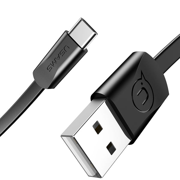 USAMS U2 Type C Flat Fast Charging Data Cable 1.2M For Oneplus 6 5t Xiaomi Mi8 Mi A1 Mix 2 S9+