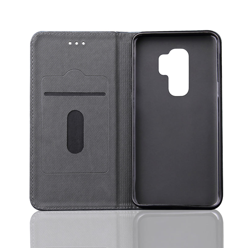 Flip Bracket Card Slot PU Leather Protective Case for Samsung Galaxy S9 Plus