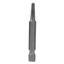 Drillpro 5Pcs Hex Shank Coarse/Fine Teeth Damaged Bolt Remover Screw Extractor Drill Bit Guide Broken Bolt Stud Remover Set