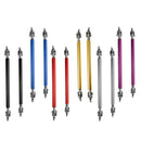 2x 5.9"-8.9" Universal Adjustable Front Bumper Protector Lip Splitter Rod Tie Bar