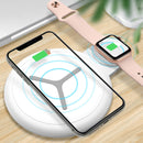 FLOVEME 10W 2 IN 1 Fast Charging Wireless Charger For iPhone X XR XS Max iWatch Xiaomi Mi9 S9 Note S10 S10+