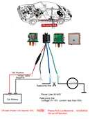 CJ720 Global Version Relay GPS Tracker Rear Time GSM Locator Anti-theft Cut off Fuel Power System Function