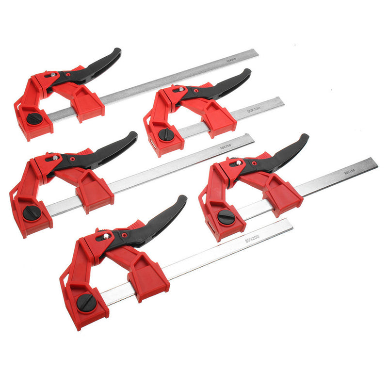 8x100/160/200/250/300mm F Clamp Bar Quick Release Grip Woodworking Tools Carpentry Gadgets DIY
