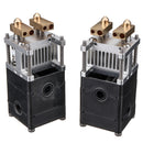 3D Printer Part Ultimaker UM2 Aluminum Alloy Dual Heads Extruder Kit For 0.4mm 1.75/3mm Nozzle