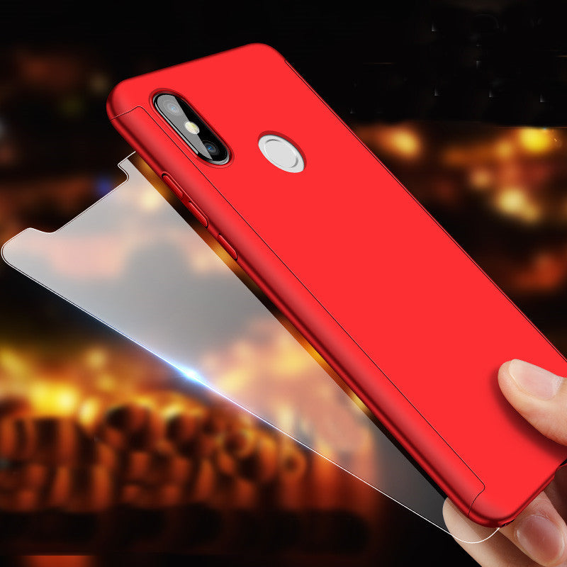 Bakeey 2 in 1 Double Dip 360 Full Protection PC With Screen Protector Case for Xiaomi Mi8 Mi 8