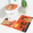 3 Piece Set Bathroom Carpet Toilet Mat And Seat Cover Toiletseat Nemo Bath Rug Non Slip