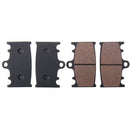 4pcs Front Organic Ceramic Brake Pads For Suzuki GSX-R600 GSXR600 1997-2003