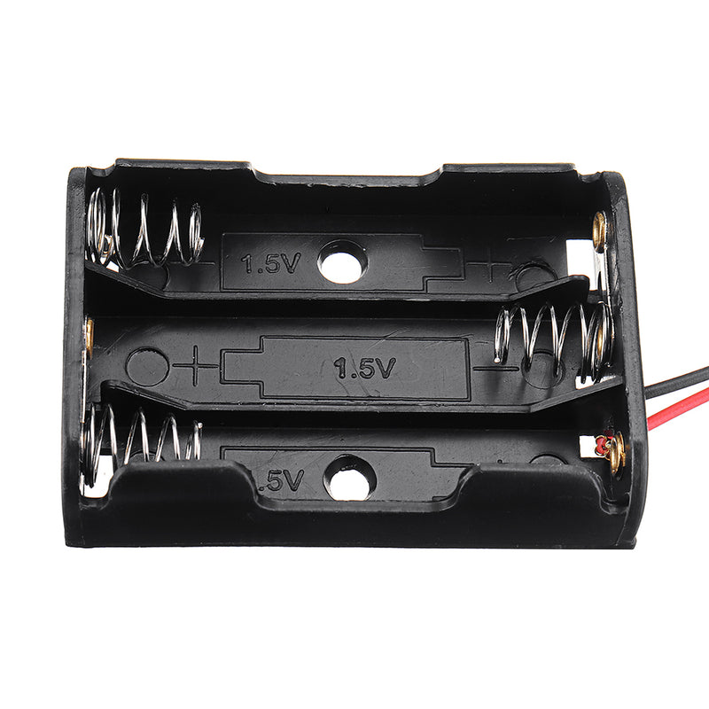 3 Slots AAA Battery Box Battery Holder Board for 3xAAA Batteries DIY kit Case