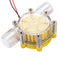 Yellow Translucent 12V/10W DC Water Flow Pump Generator Turbine Generator Water Flow Hydraulic DIY