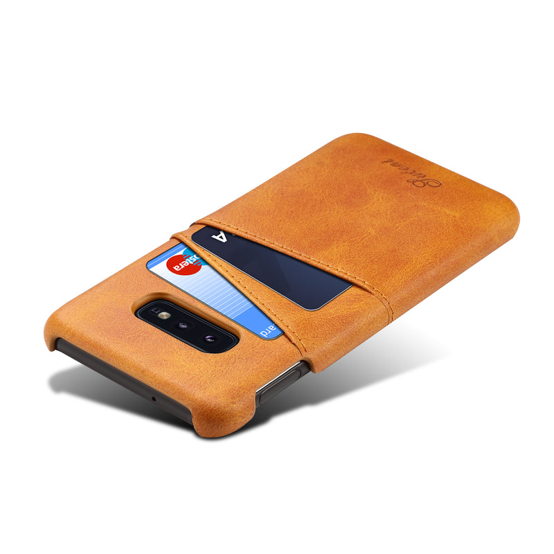 Premium Cowhide Leather Card Slot Protective Case For Samsung Galaxy S10e 5.8 Inch