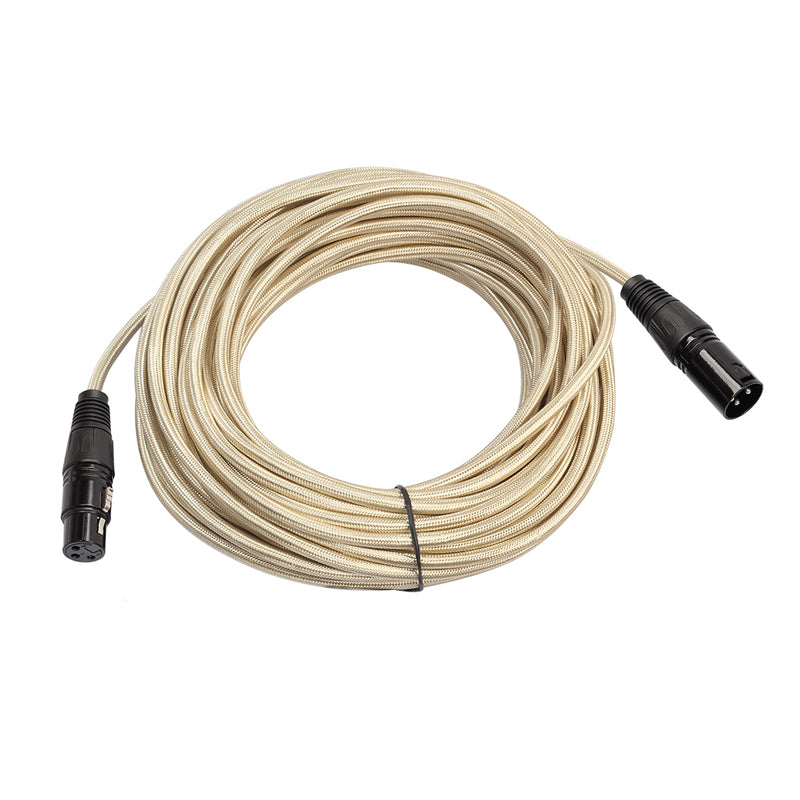 REXLIS 1/ 1.8/ 3M 3-Pin Male To Female Microphone Audio Cable