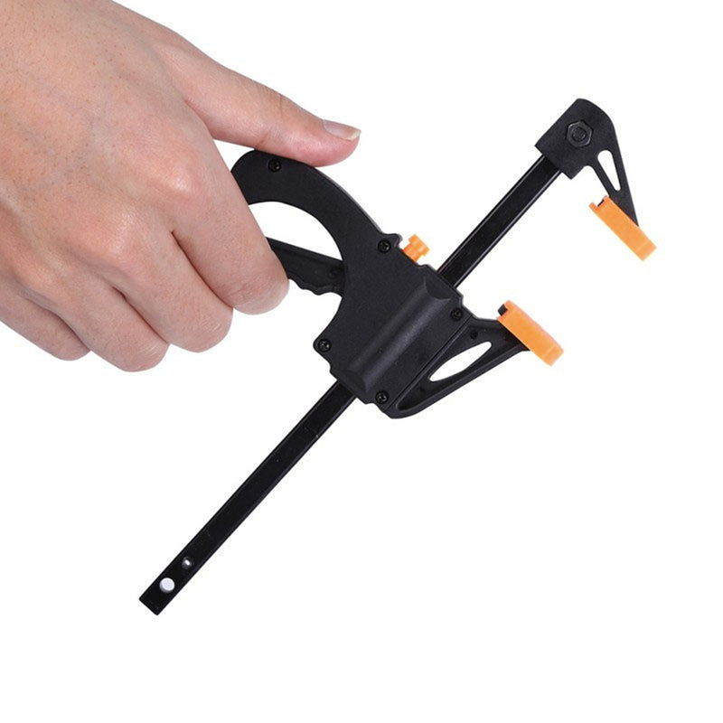 Raitool 4 Inch Wood Working Bar F Clamp Quick Grip Ratchet Release Squeeze Hand Tool DIY