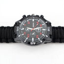 Multifunctional Compass Fishing Survival Watch Gear Bangle Parachute Cord Outdooors Survival Kit