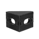 Suleve AJ20 10Pcs 2020 Black Aluminium Angle Corner Joint 2020 Series Aluminum Extrusion 20x20mm Right Angle Bracket Furniture Fittings
