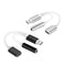 2 in 1 Type C 3.5mm Cellphone Tablet Cable Audio Jack Headphone Adapter