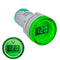 10pcs Green 22MM AD16 AD16-22DSV Type AC 60-500V Mini Voltage Meter LED Digital Display AC Voltmeter Indicator Light/Pilot Lamp 110V 220V