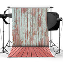 5x7FT Wood Wall Pink Floor Photography Backdrop Background Studio Prop