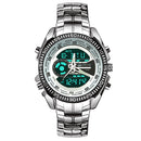 STRYVE S8016 Stainless Steel Calendar Stopwatch Chrono Alarm LED Dual Display Digital Watch
