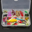 ZANLURE Lot 100 pcs Kinds of Fishing Lures Crankbaits Hooks Minnow Bass Baits Tackle with Box