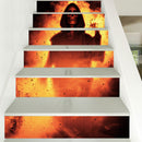 Miico LT013 Halloween Sticker Stair Sticker Novetly Wall Sticker Removable Stickers