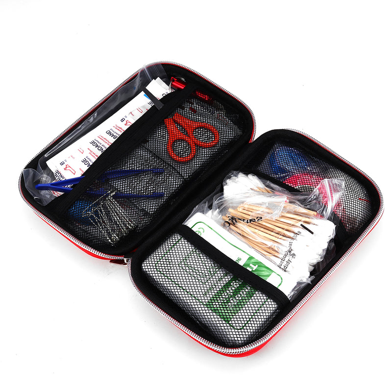 240Pcs Emergency Survival First Aid Kit SOS Medical Carry Bag Home Car Travel Tools Kit