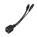 1 Pair POE Adapter Cable Tape Screened POE Switch Cable POE Splitter Injector Power Supply 12V Synthesizer Separator Combiner