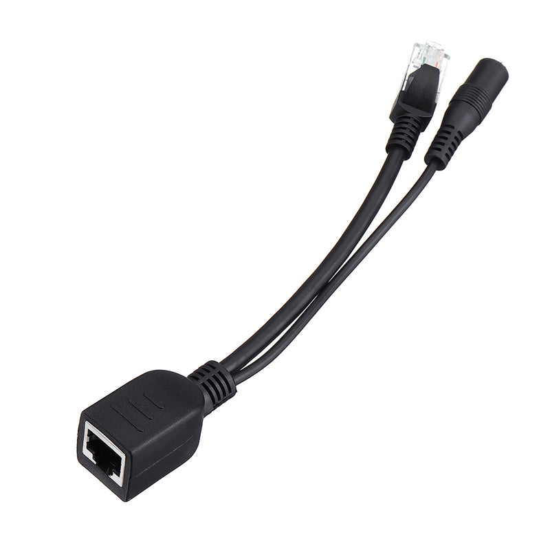 1 Pair POE Adapter Cable Tape Screened POE Switch Cable POE Splitter Injector Power Supply 12V Synthesizer Separator Combiner