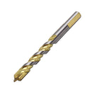 Drillpro 5pcs 6/6/8/10/12mm Multi Purpose Carbide Tipped Drill Bit Set for Masonry Ceramic Tile Wood Metal Concrete Stainless Steel Hole Saw Cutter